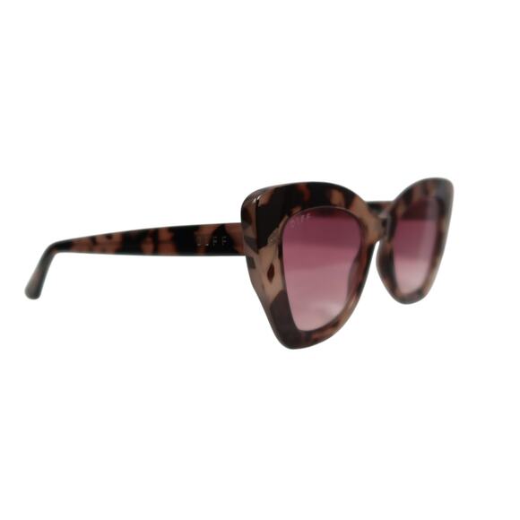 Diff Eyewear Melody Cat Eye Sunglasses Blush Tortoise / Wine main image 5